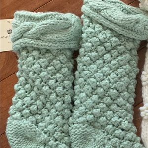 2 Anthropologie teal stockings NWT